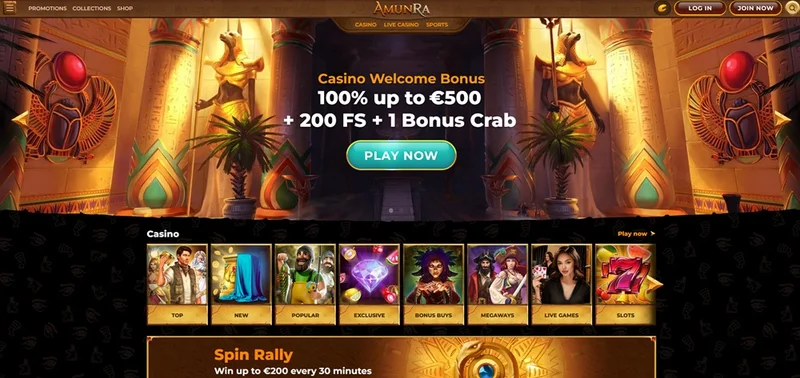 AmunRa Casino ✓ REVIEW and Player ...